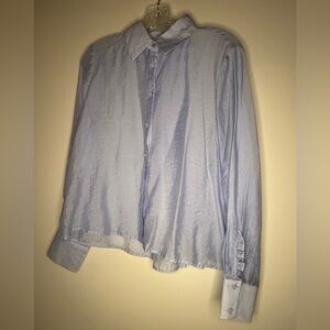 Zara Light Blue Casual Button Down Shirt